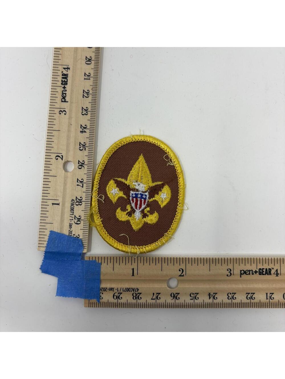 Vintage Boy Scouts of America BSA Fleur-de-lis Insignia Uniform Patch Emblem
